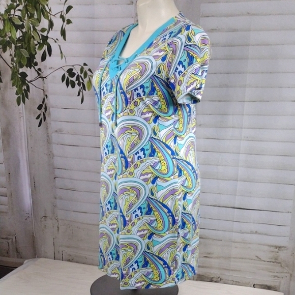 Lulu-B Colorful Patterned Dress Size L - Picture 4 of 10